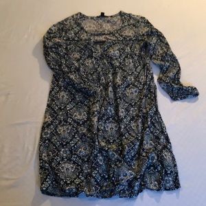 American Eagle blue print dress